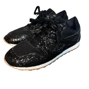 Black Sparkle Sneakers Size 12